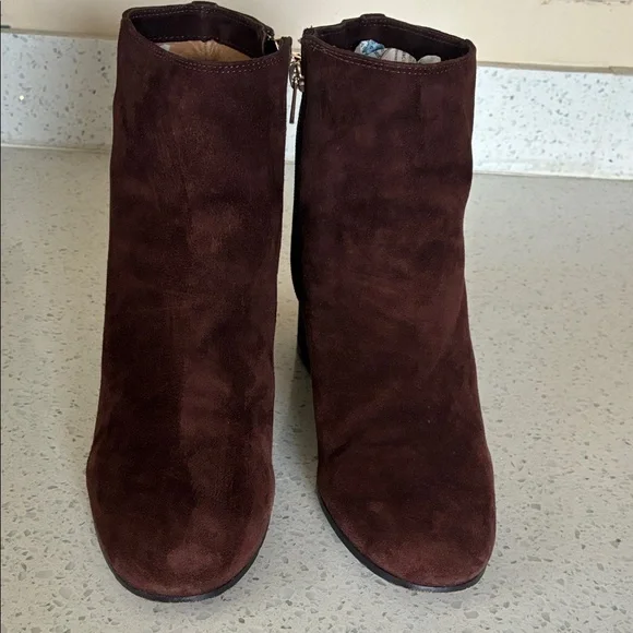 Coach Dark Brown Suede Ankle Booties - Picture 2 of 13